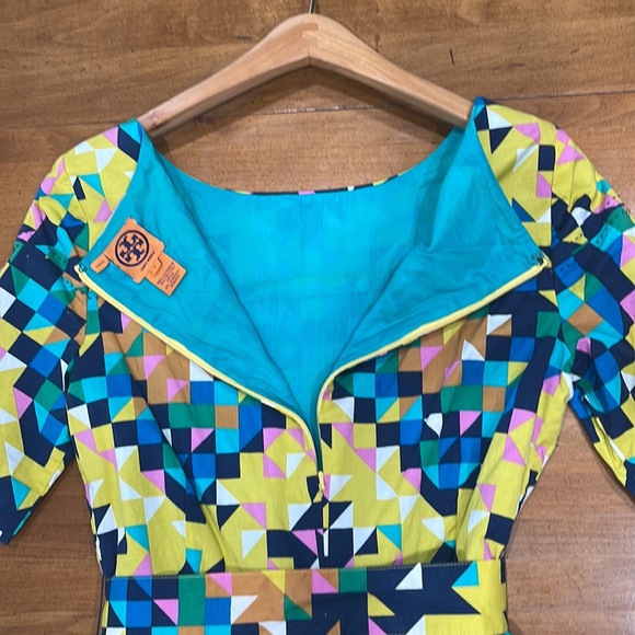 Colorful Geometric Pattern Dress - Picture 6 of 6